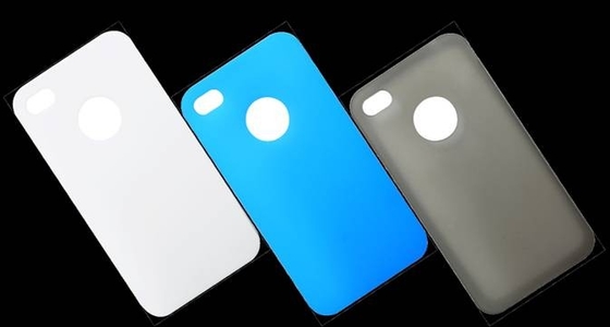 Λευκό ανθεκτικό no - τοξικών σιλικόνης Iphone προστατευτικά καλύμματα πίσω ταινία με προσαρμογή λογότυπο