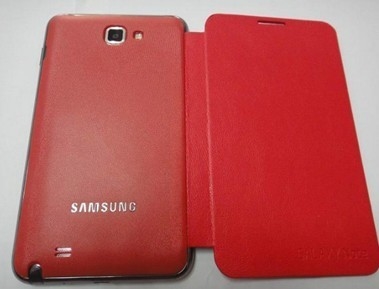 Όμορφο αναπνεύσιμο PU προστατευτικών καλύψεων Iphone κόκκινο για τη Samsung I9220